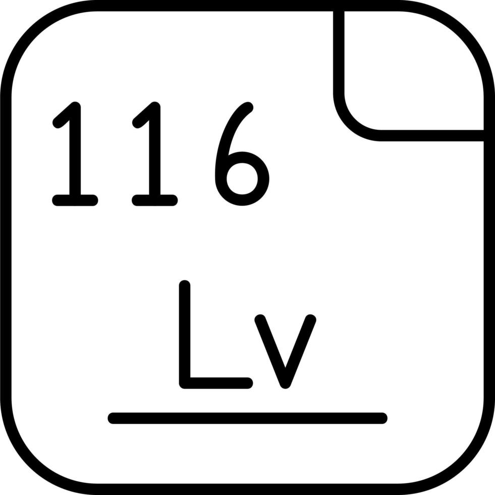 livermorium vecteur icône