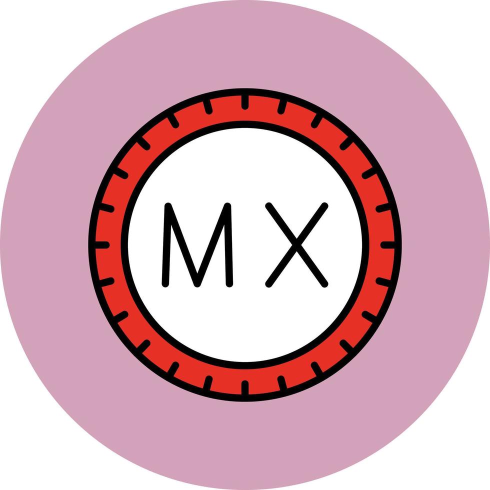 Mexique cadran code vecteur icône