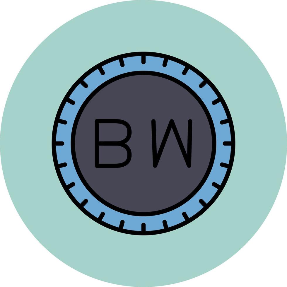 le botswana cadran code vecteur icône