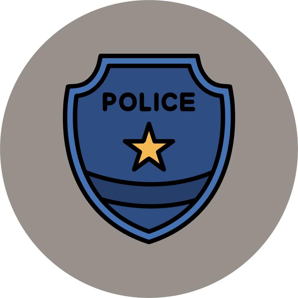 icône de vecteur d'insigne de police 20324092 Art vectoriel chez