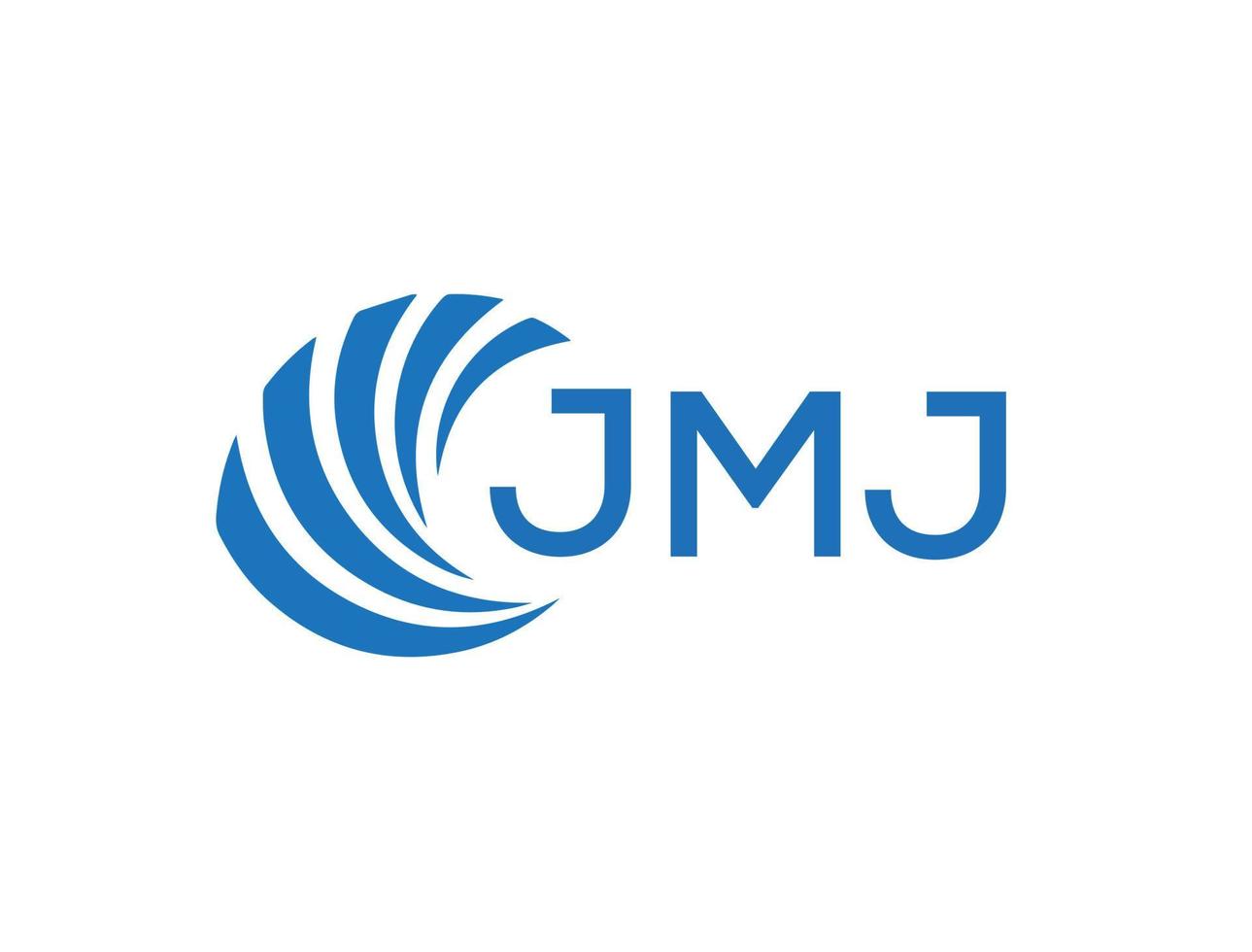 jmj abstrait affaires croissance logo conception sur blanc Contexte. jmj Créatif initiales lettre logo concept. vecteur