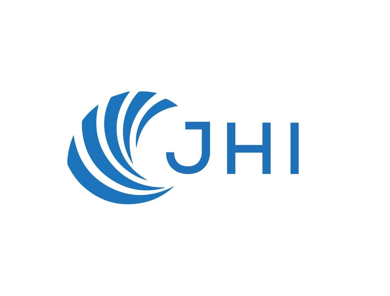 jhi abstrait affaires croissance logo conception sur blanc Contexte. jhi Créatif initiales lettre logo concept. vecteur