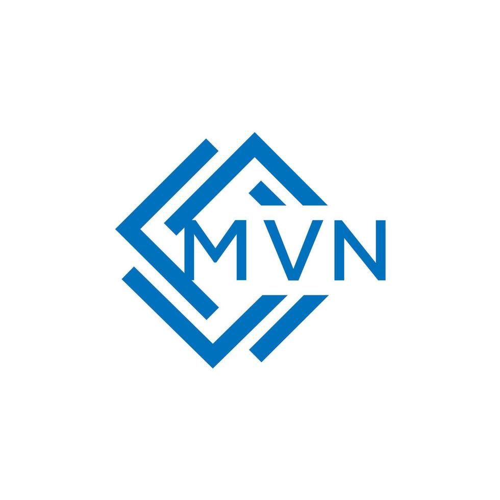 mvn lettre logo conception sur blanc Contexte. mvn Créatif cercle lettre logo concept. mvn lettre conception. vecteur