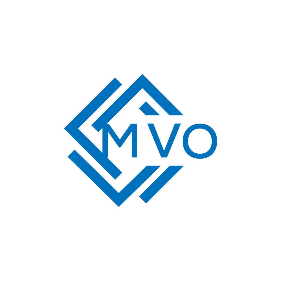 mvo lettre logo conception sur blanc Contexte. mvo Créatif cercle lettre logo concept. mvo lettre conception. vecteur