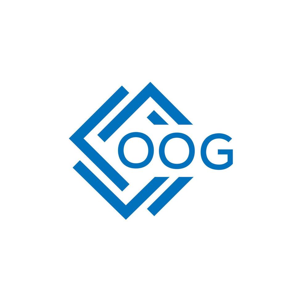 oug lettre logo conception sur blanc Contexte. oug Créatif cercle lettre logo concept. oug lettre conception. vecteur