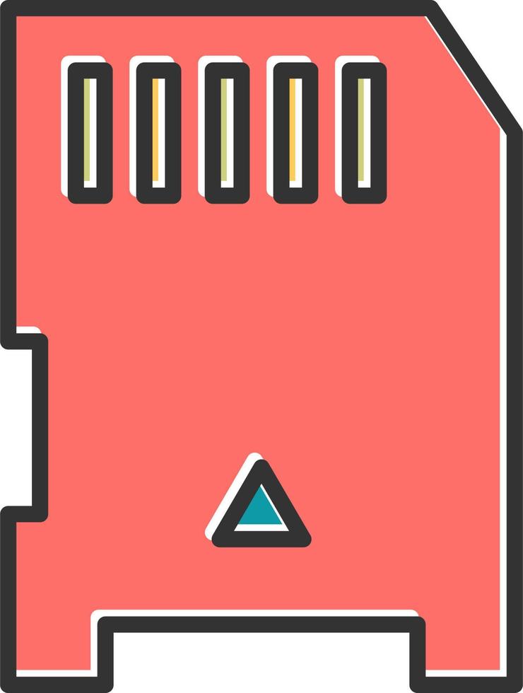 icône de vecteur de carte mémoire