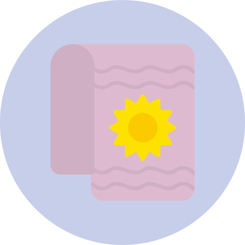 icône de vecteur de serviette de plage