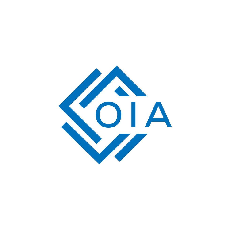 oia lettre logo conception sur blanc Contexte. oia Créatif cercle lettre logo concept. oia lettre conception. vecteur