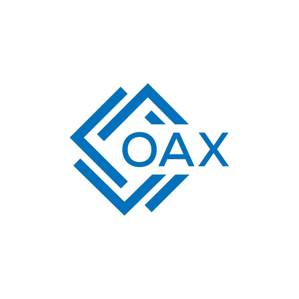 oax lettre logo conception sur blanc Contexte. oax Créatif cercle lettre logo concept. oax lettre conception. vecteur