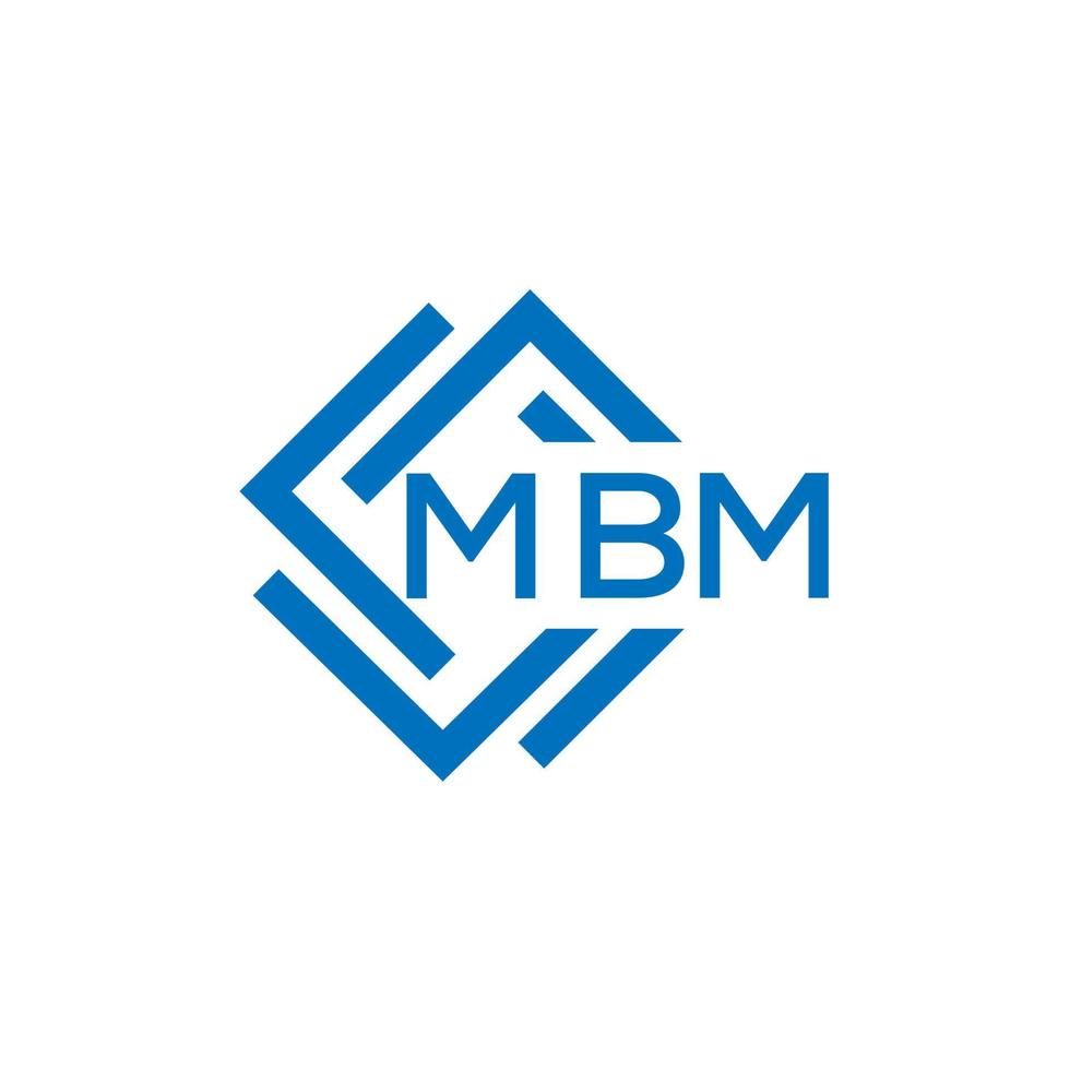 mbm lettre logo conception sur blanc Contexte. mbm Créatif cercle lettre logo concept. mbm lettre conception. vecteur