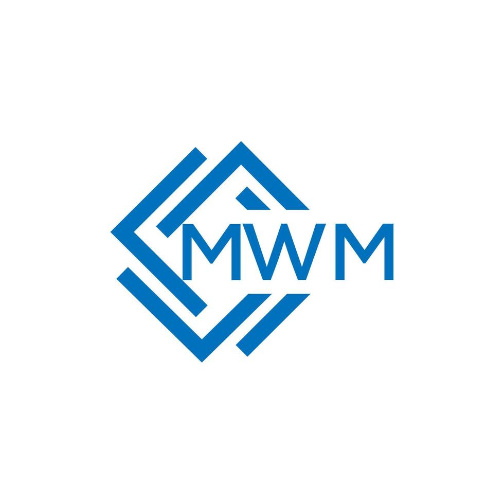 mwm lettre logo conception sur blanc Contexte. mwm Créatif cercle lettre logo concept. mwm lettre conception. vecteur