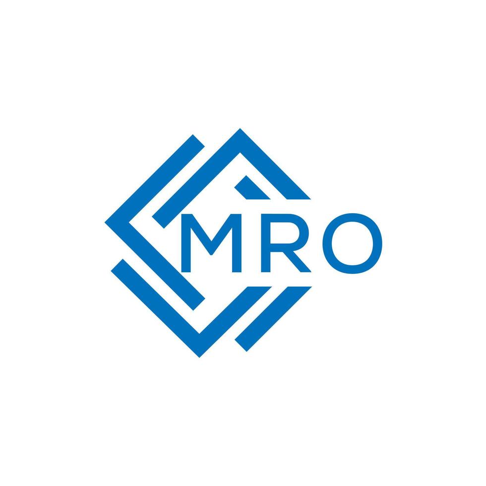 mro lettre logo conception sur blanc Contexte. mro Créatif cercle lettre logo concept. mro lettre conception. vecteur