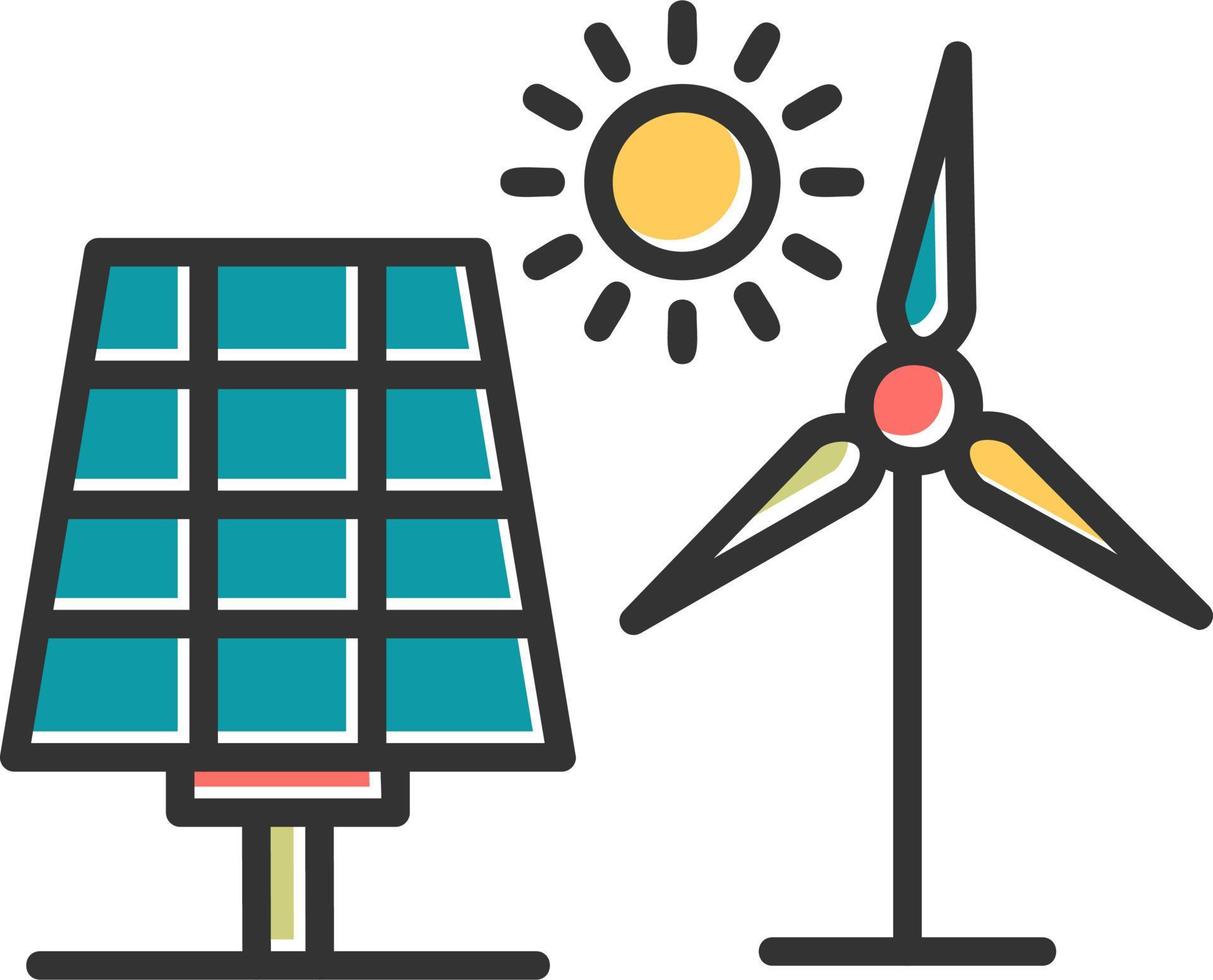 icône de vecteur d'énergie renouvelable