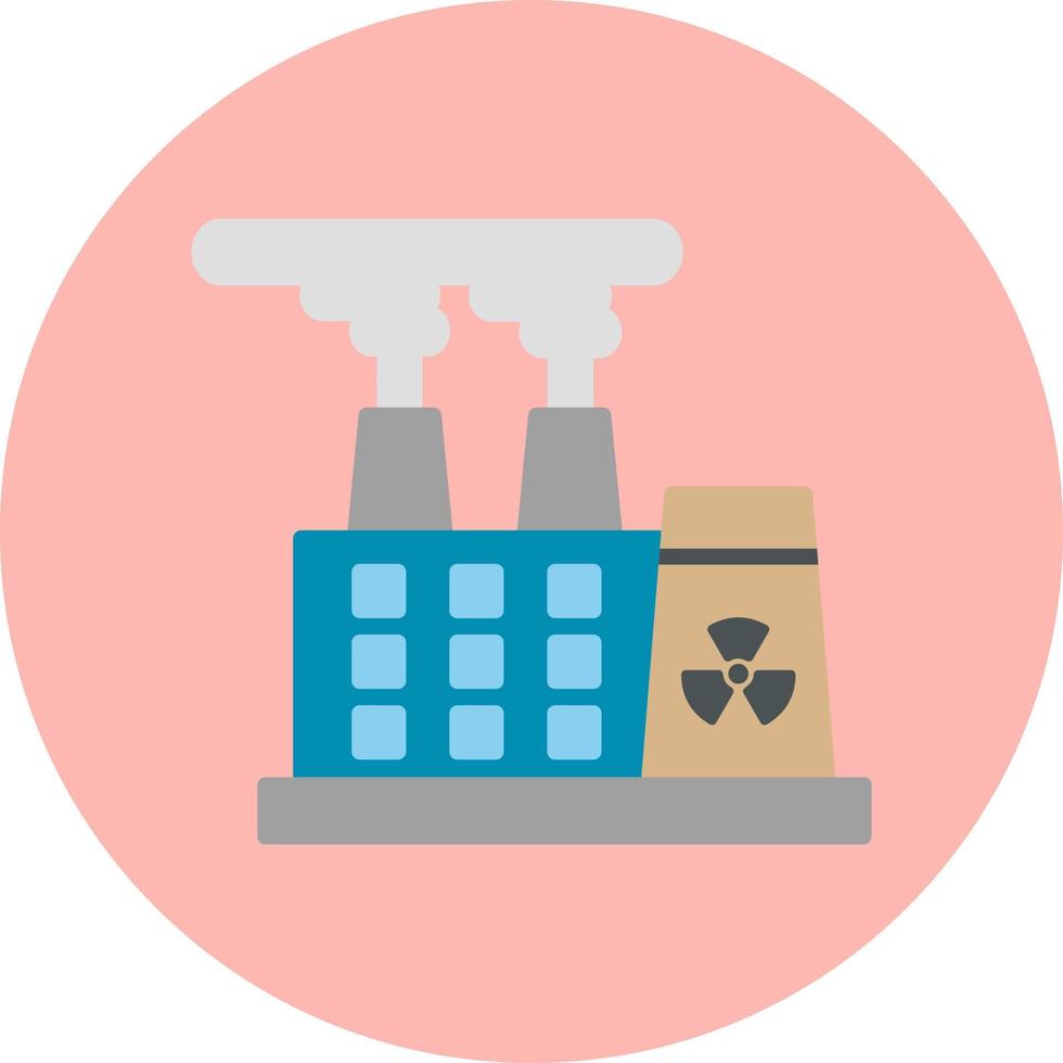 icône de vecteur de centrale nucléaire