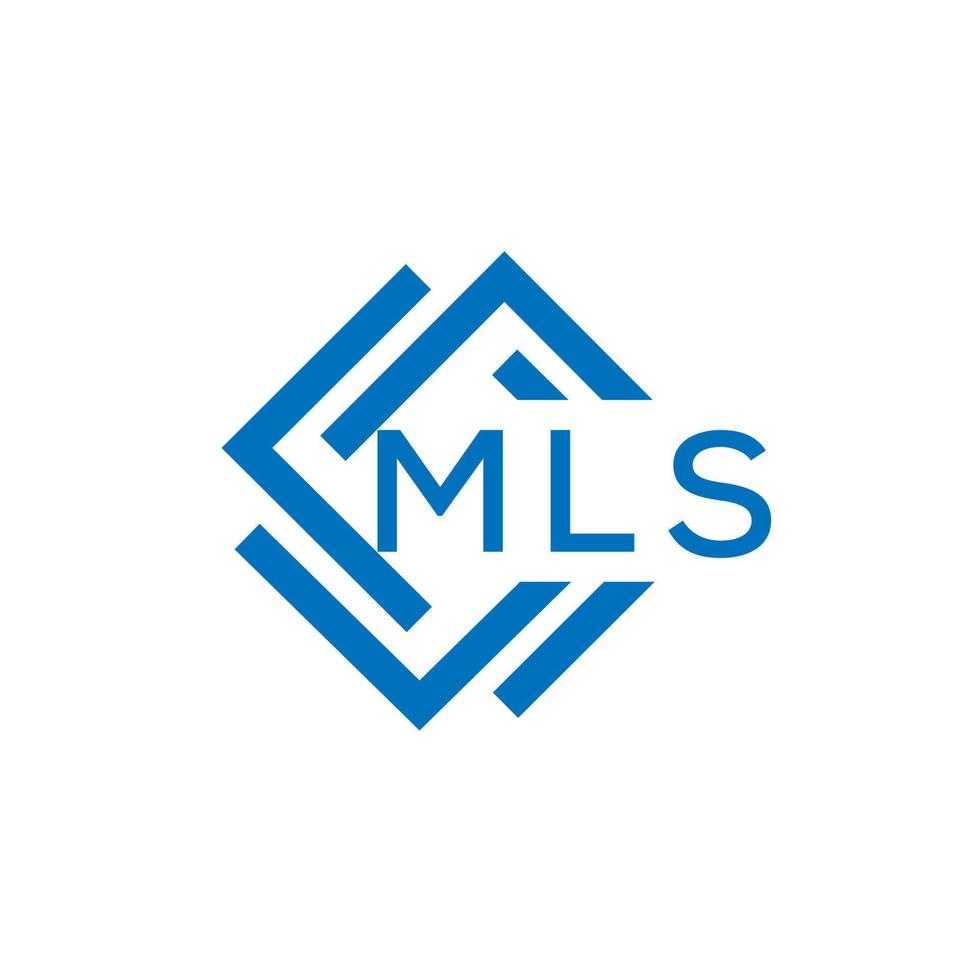 mls lettre logo conception sur blanc Contexte. mls Créatif cercle lettre logo concept. mls lettre conception. vecteur
