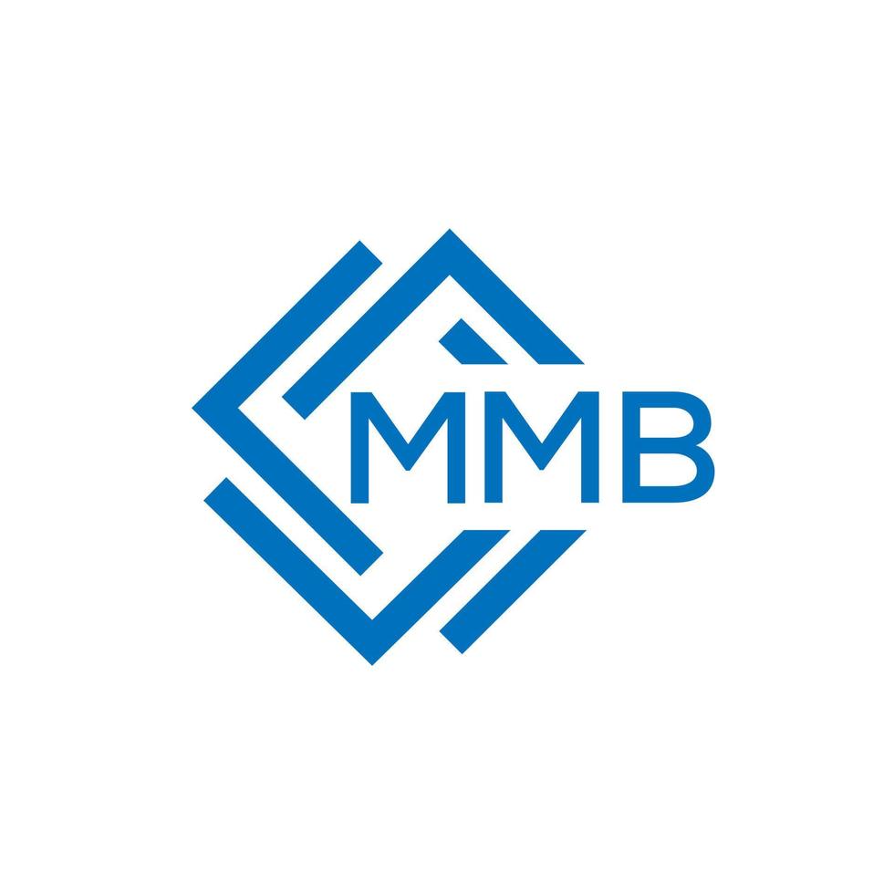 mmb lettre logo conception sur blanc Contexte. mmb Créatif cercle lettre logo concept. mmb lettre conception. vecteur