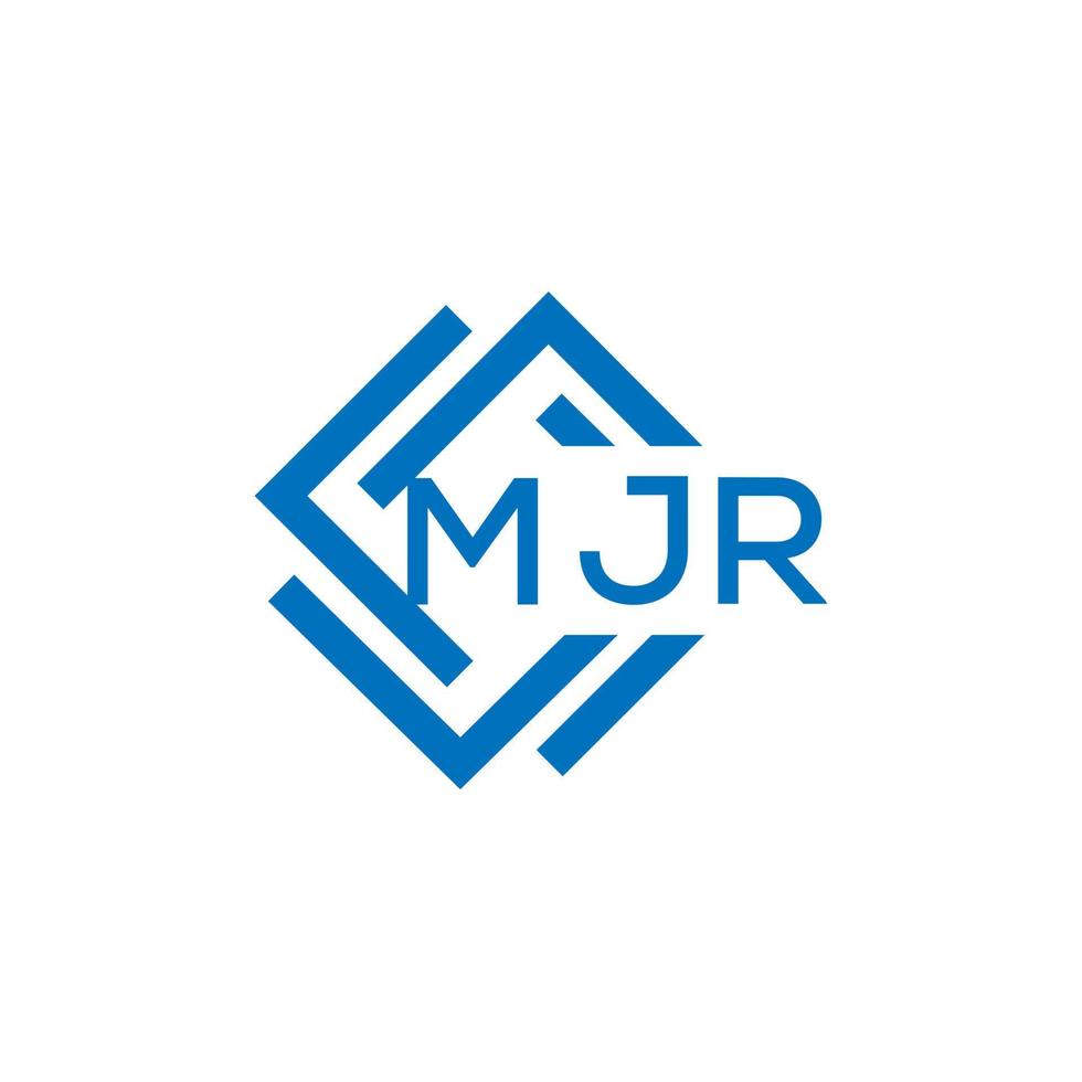 mjr lettre logo conception sur blanc Contexte. mjr Créatif cercle lettre logo concept. mjr lettre conception. vecteur