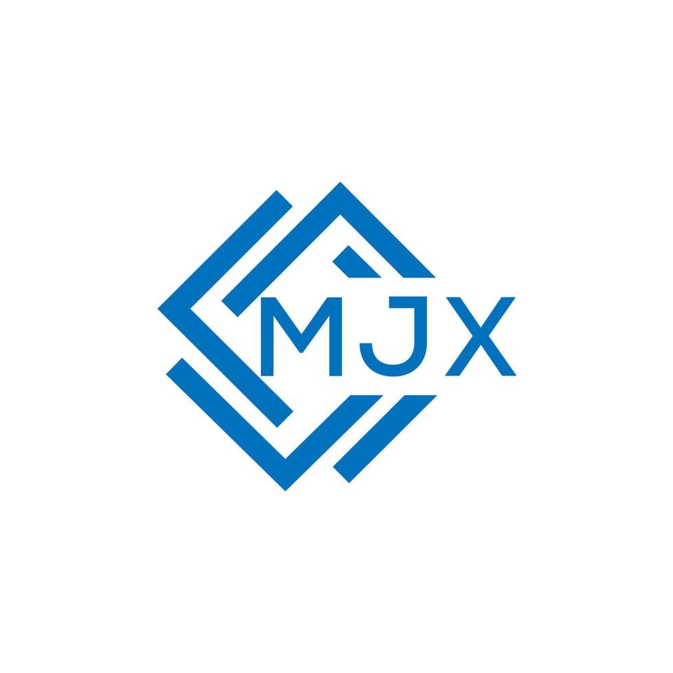 mjx lettre logo conception sur blanc Contexte. mjx Créatif cercle lettre logo concept. mjx lettre conception. vecteur