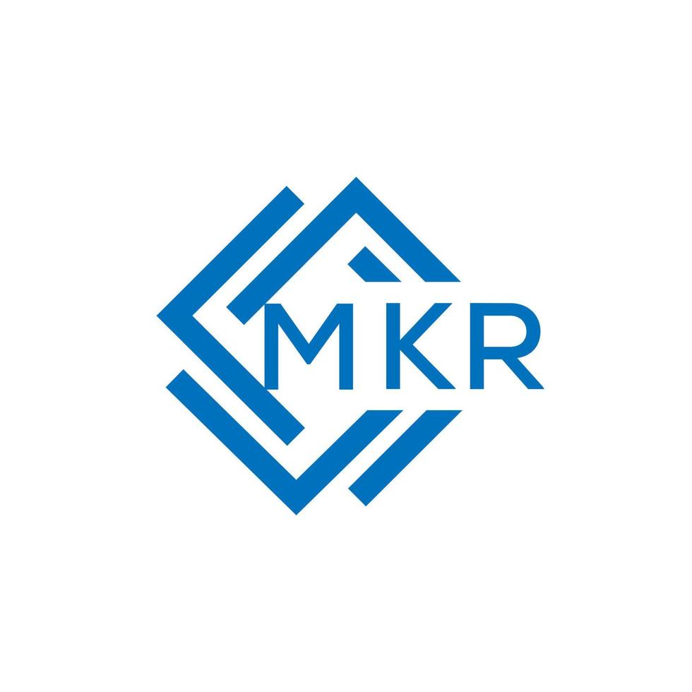 mkr lettre logo conception sur blanc Contexte. mkr Créatif cercle lettre logo concept. mkr lettre conception. vecteur