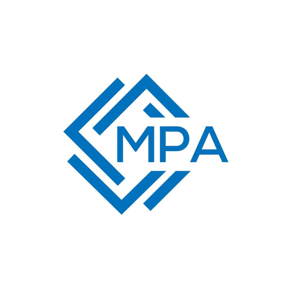 mpa lettre logo conception sur blanc Contexte. mpa Créatif cercle lettre logo concept. mpa lettre conception. vecteur