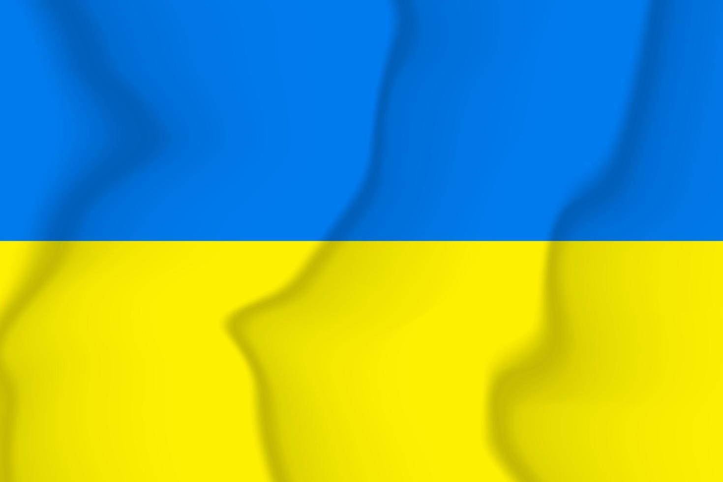 nationale drapeau de Ukraine. soie drapeau. vecteur illustration dans eps dix format