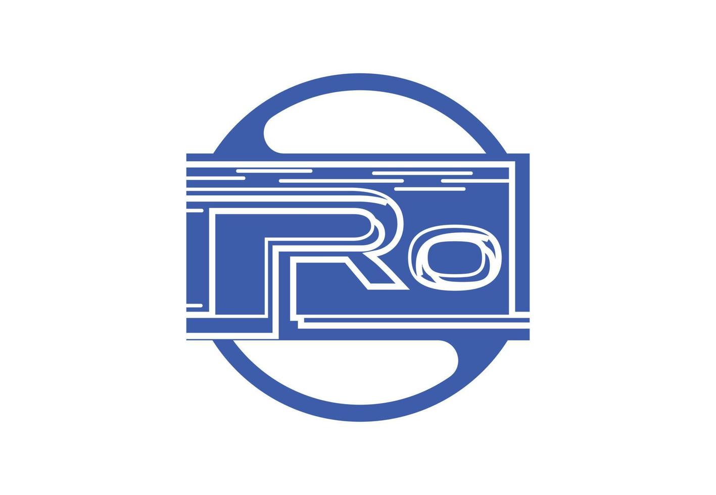 ro logo et icône conception modèle vecteur