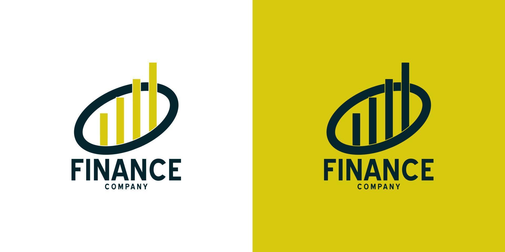 la finance entreprise moderne logo vecteur