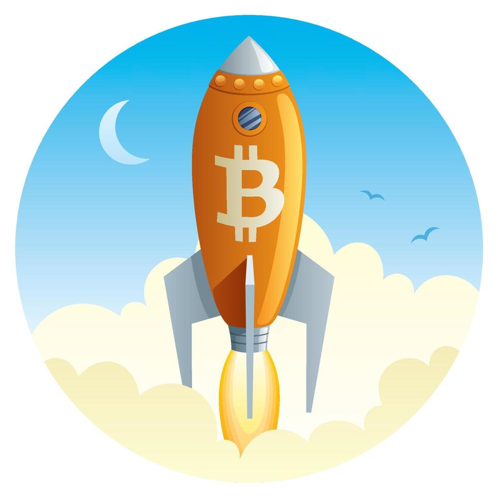 bitcoin fusée lancement vecteur