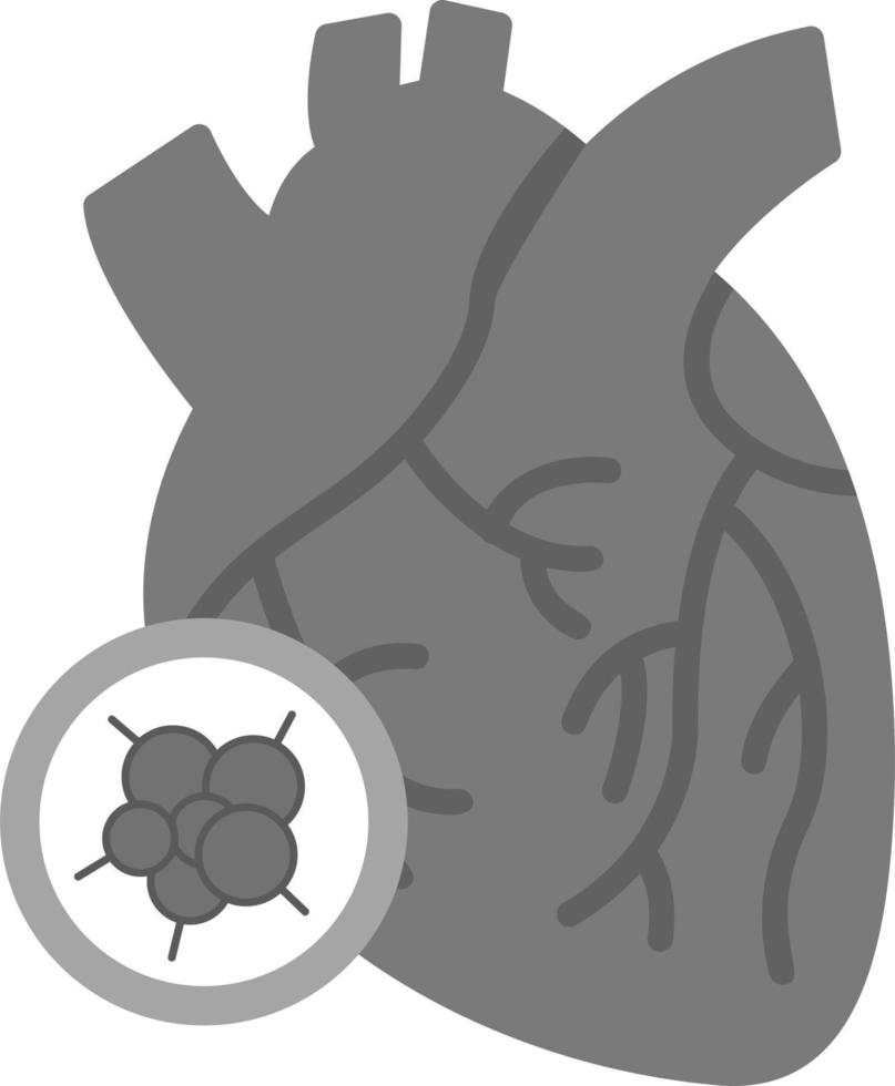 cœur cancer vecteur icône