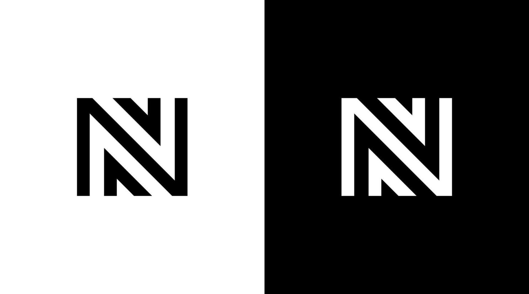 lettre n logo conception initiale vecteur monogramme icône style modèle