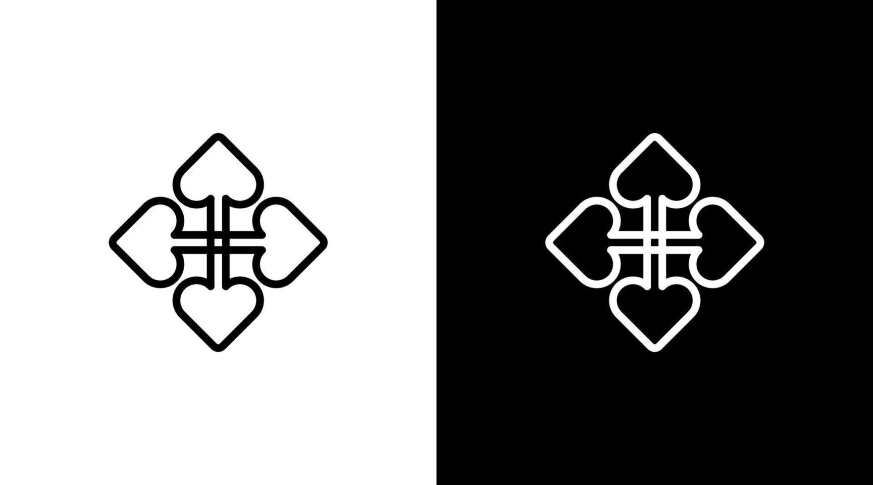 bêche logo vecteur monogramme noir et blanc icône style conception modèle