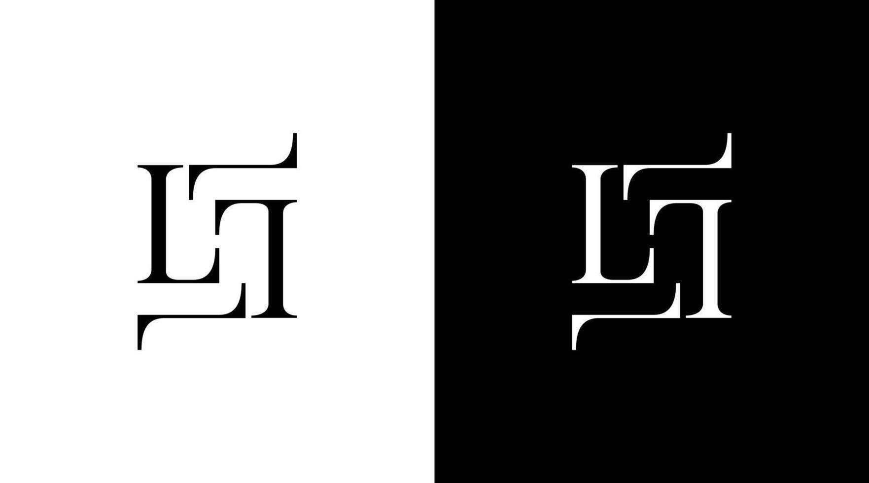 l logo vecteur monogramme affaires lettre initiale noir et blanc icône illustration style dessins modèles
