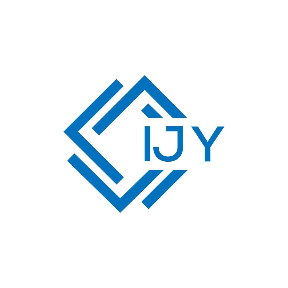 ijy lettre logo conception sur blanc Contexte. ijy Créatif cercle lettre logo concept. ijy lettre conception. vecteur