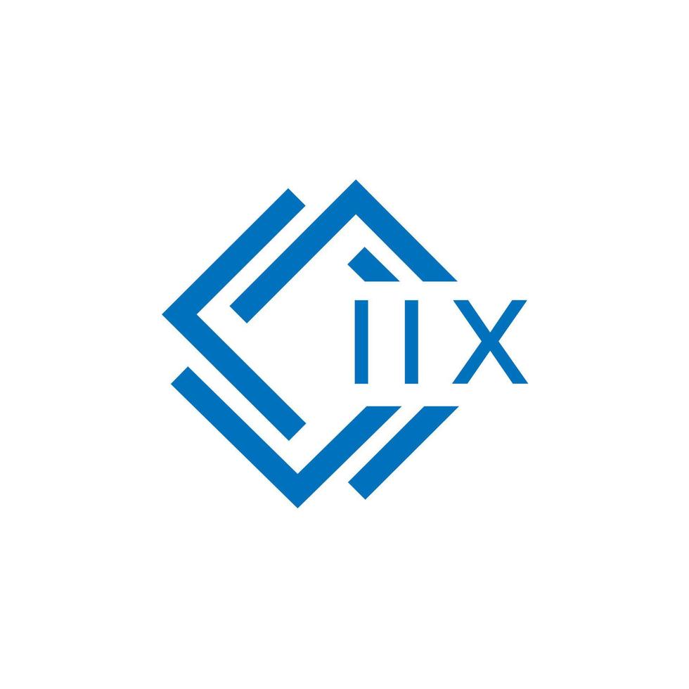 iix lettre logo conception sur blanc Contexte. iix Créatif cercle lettre logo concept. iix lettre conception. vecteur