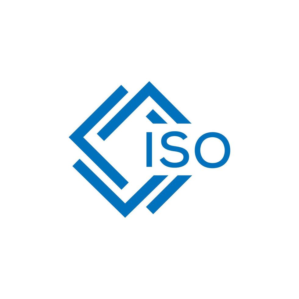 iso lettre logo conception sur blanc Contexte. iso Créatif cercle lettre logo concept. iso lettre conception. vecteur