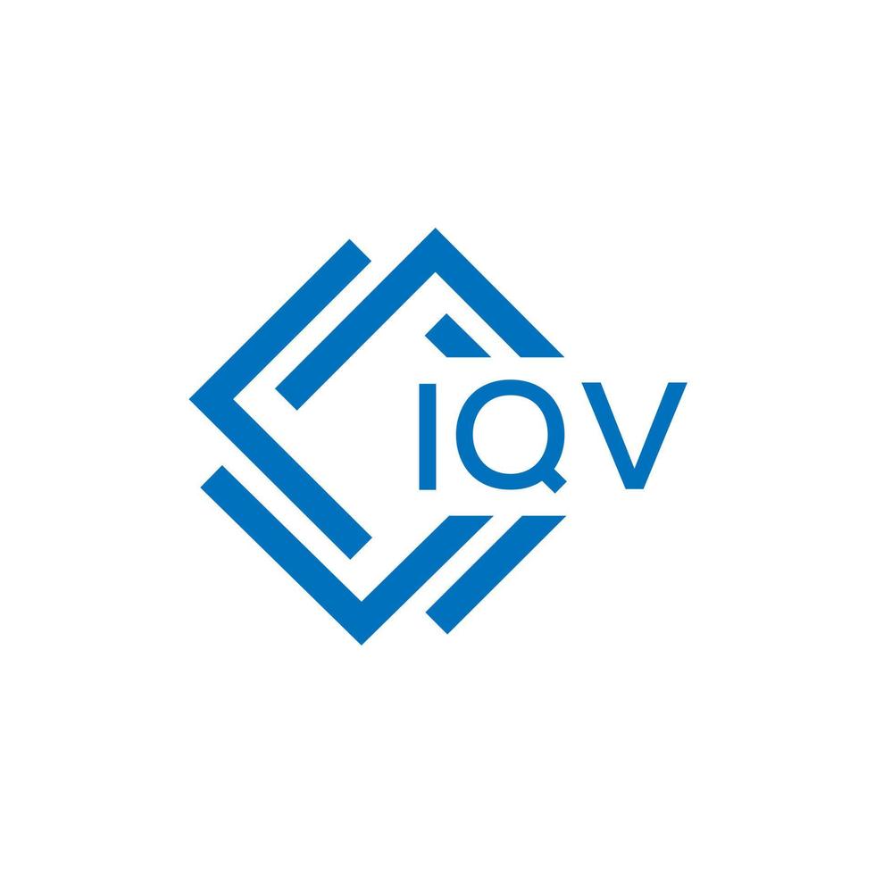 iqv lettre logo conception sur blanc Contexte. iqv Créatif cercle lettre logo concept. iqv lettre conception. vecteur