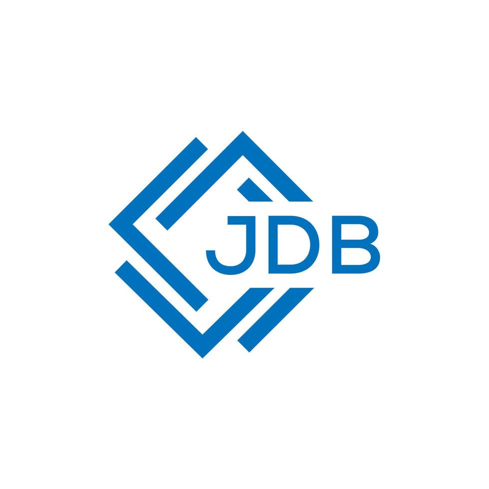 jdb lettre logo conception sur blanc Contexte. jdb Créatif cercle lettre logo concept. jdb lettre conception. vecteur