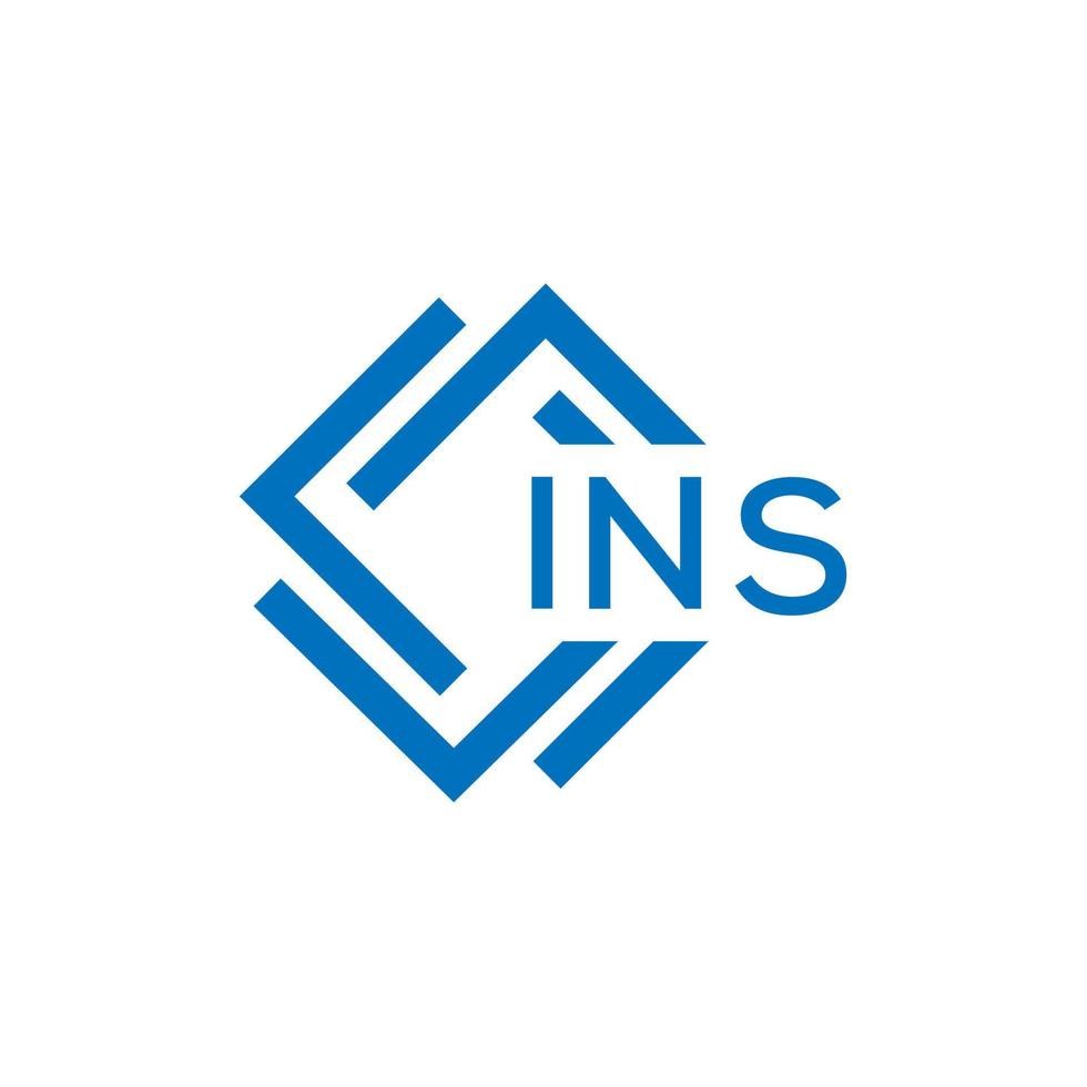 ins lettre logo conception sur blanc Contexte. ins Créatif cercle lettre logo concept. ins lettre conception. vecteur