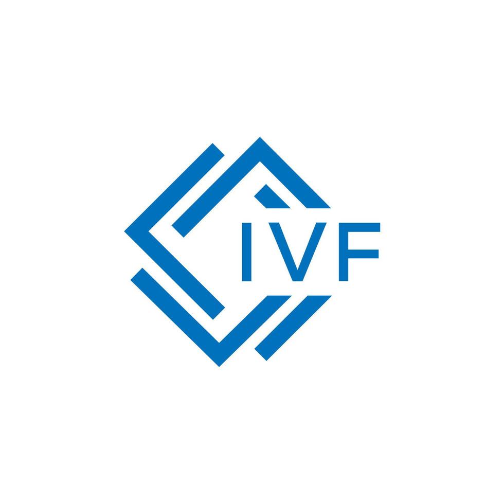 ivf lettre logo conception sur blanc Contexte. ivf Créatif cercle lettre logo concept. ivf lettre conception. vecteur