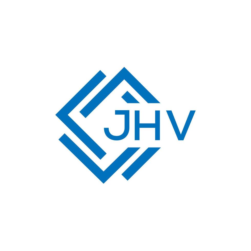 jhv lettre logo conception sur blanc Contexte. jhv Créatif cercle lettre logo concept. jhv lettre conception. vecteur