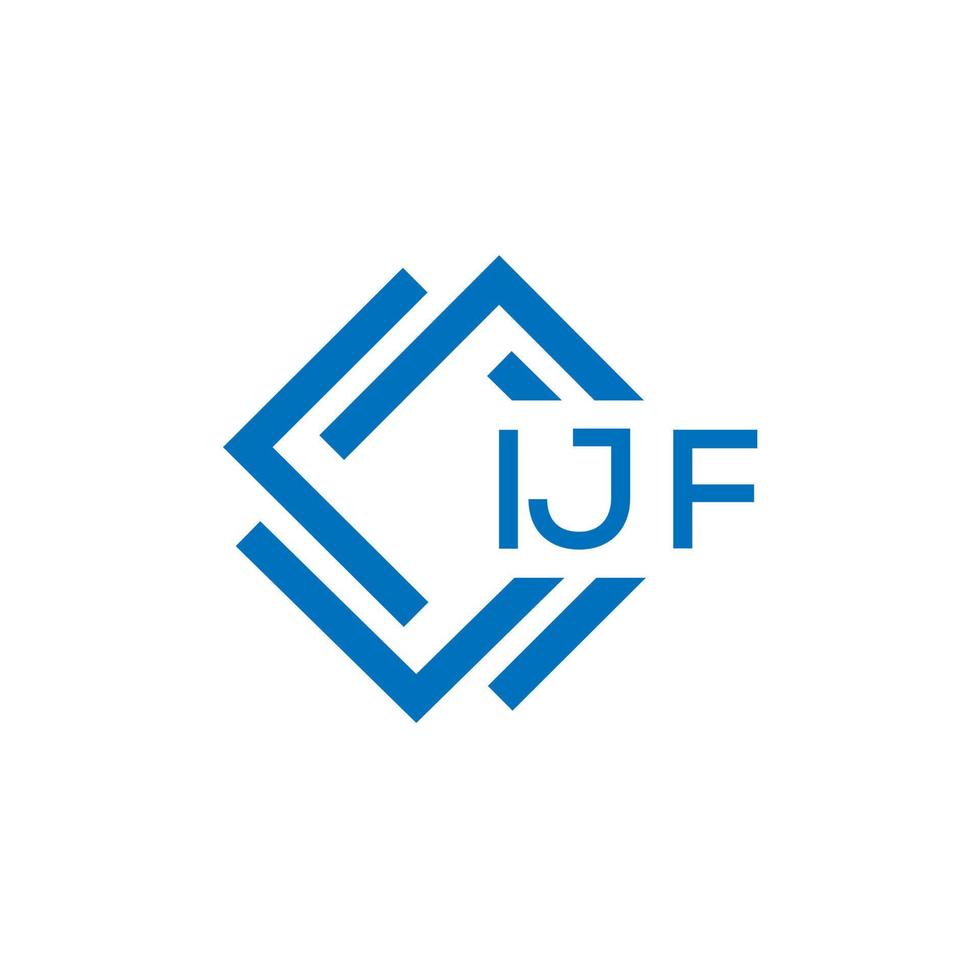 ijf lettre logo conception sur blanc Contexte. ijf Créatif cercle lettre logo concept. ijf lettre conception. vecteur