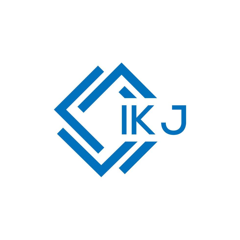 ikj lettre logo conception sur blanc Contexte. ikj Créatif cercle lettre logo concept. ikj lettre conception. vecteur