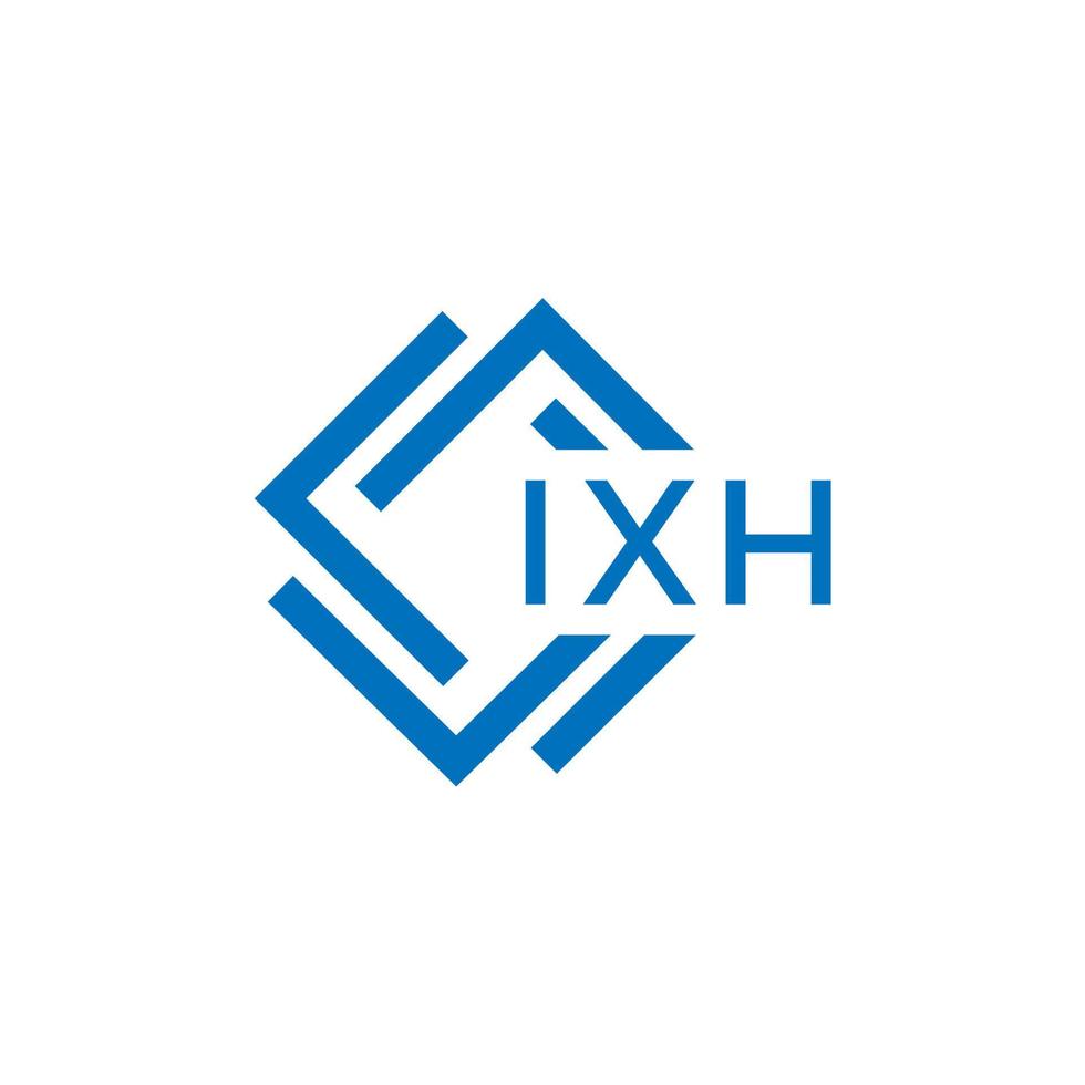ixh lettre logo conception sur blanc Contexte. ixh Créatif cercle lettre logo concept. ixh lettre conception. vecteur