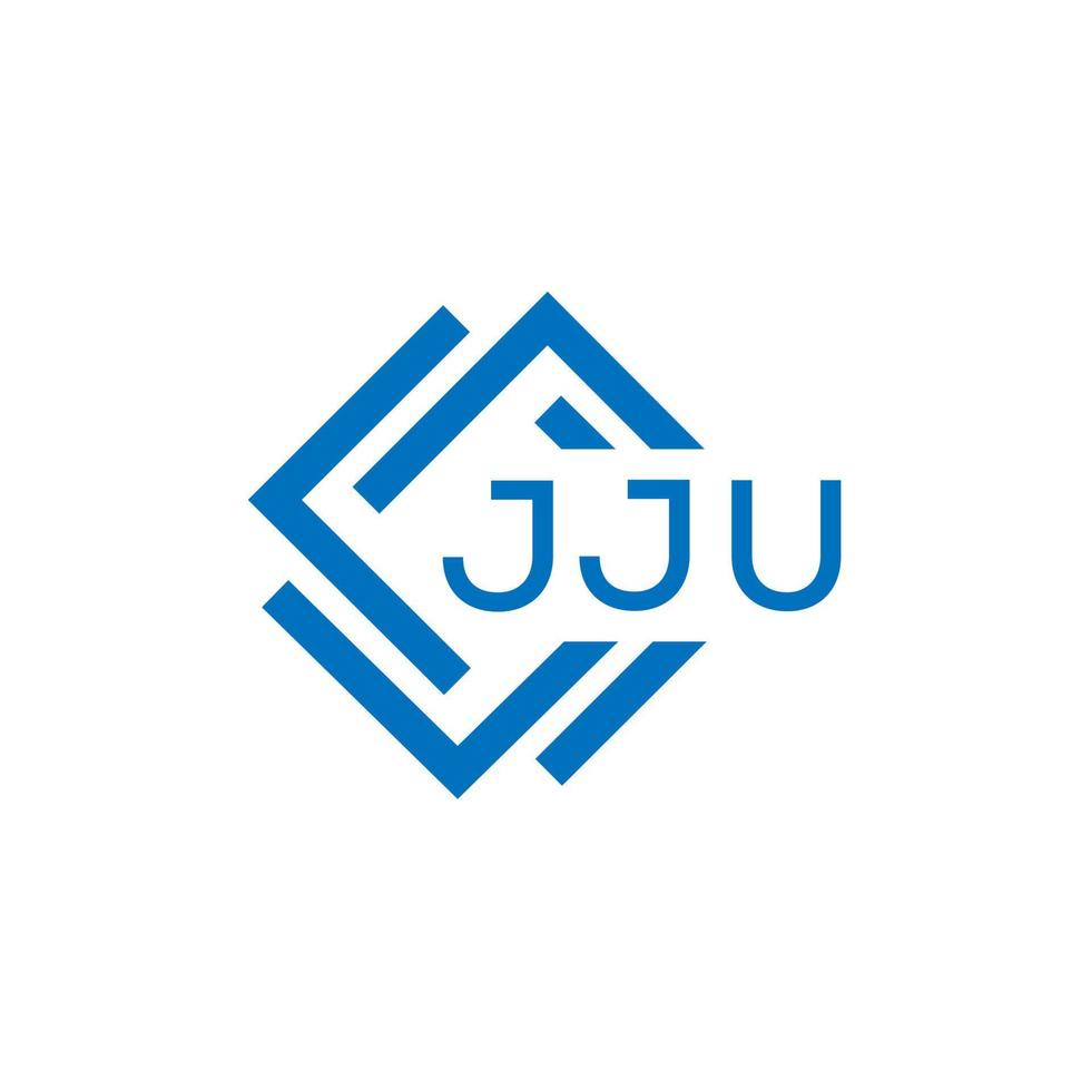 jju lettre logo conception sur blanc Contexte. jju Créatif cercle lettre logo concept. jju lettre conception. vecteur