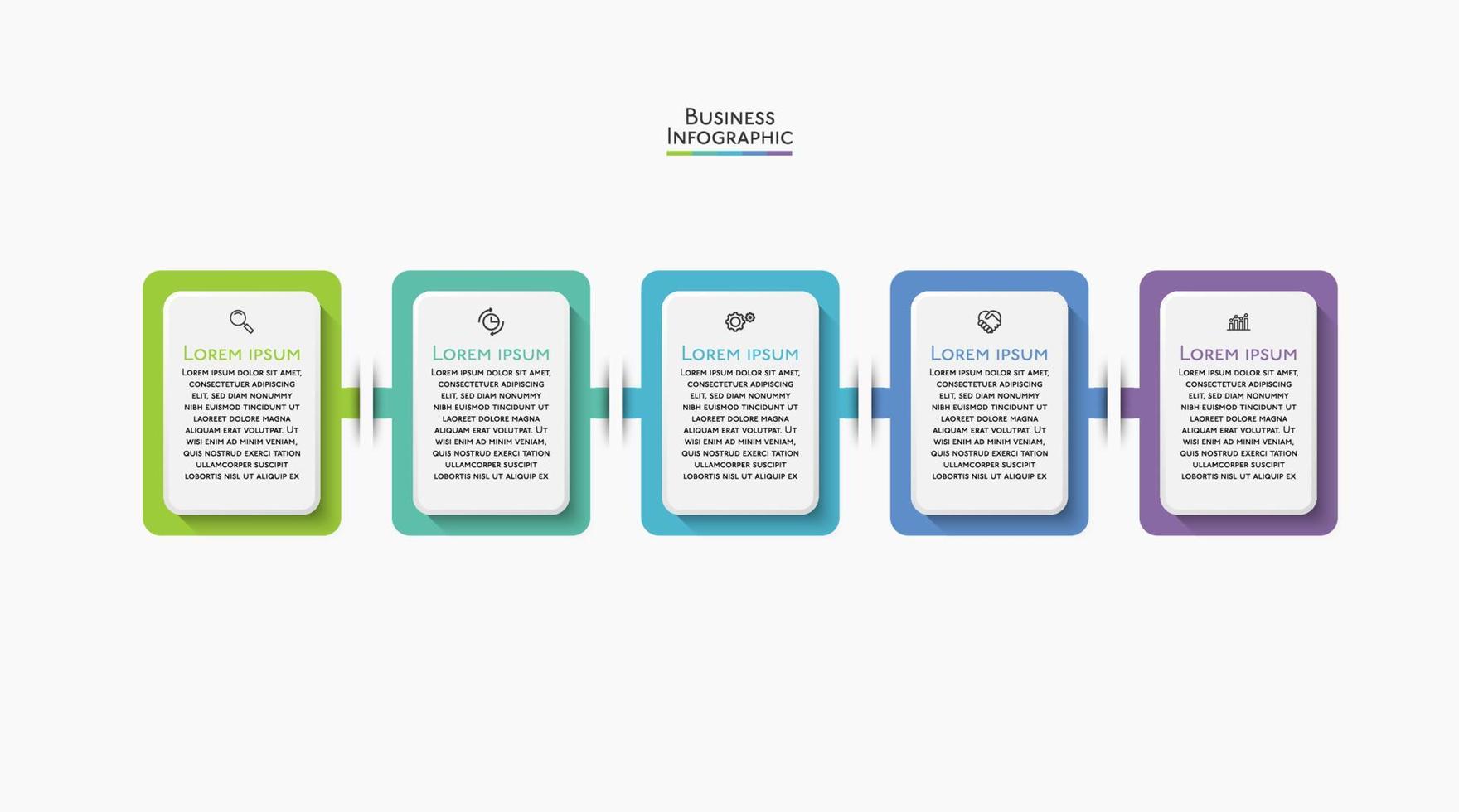 modèle d'infographie de présentation entreprise vecteur