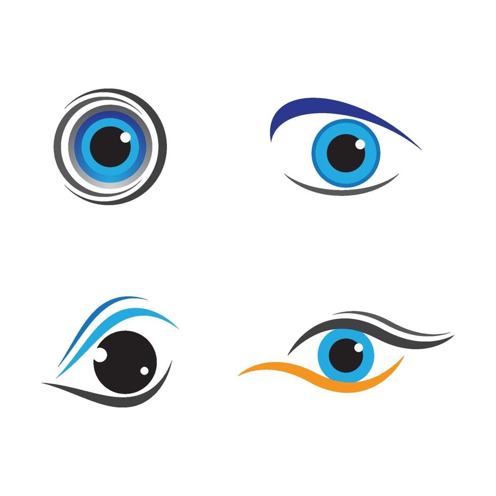 images de logo de soins oculaires vecteur