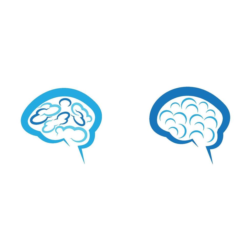 images de logo de cerveau vecteur