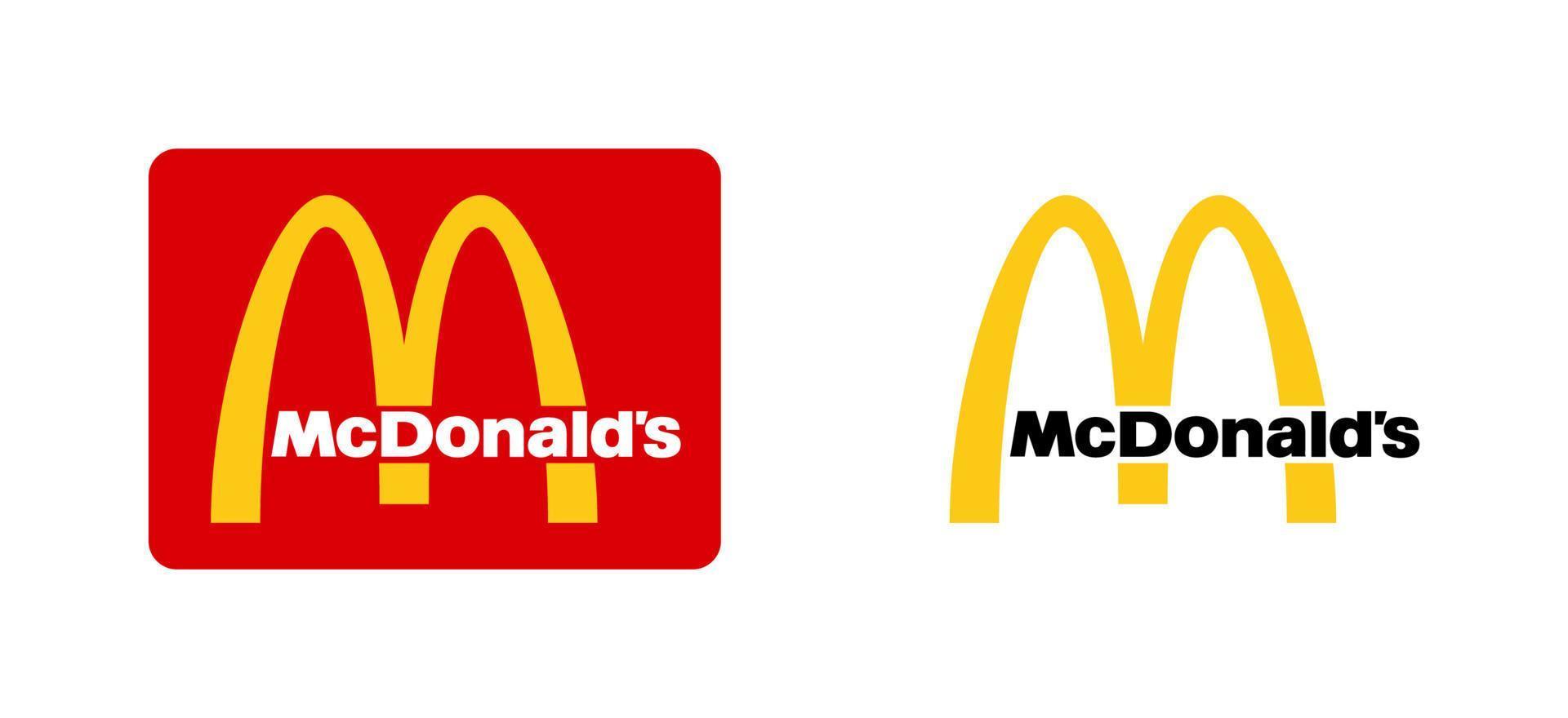 mcDonalds logo vecteur, mcdonald icône gratuit vecteur