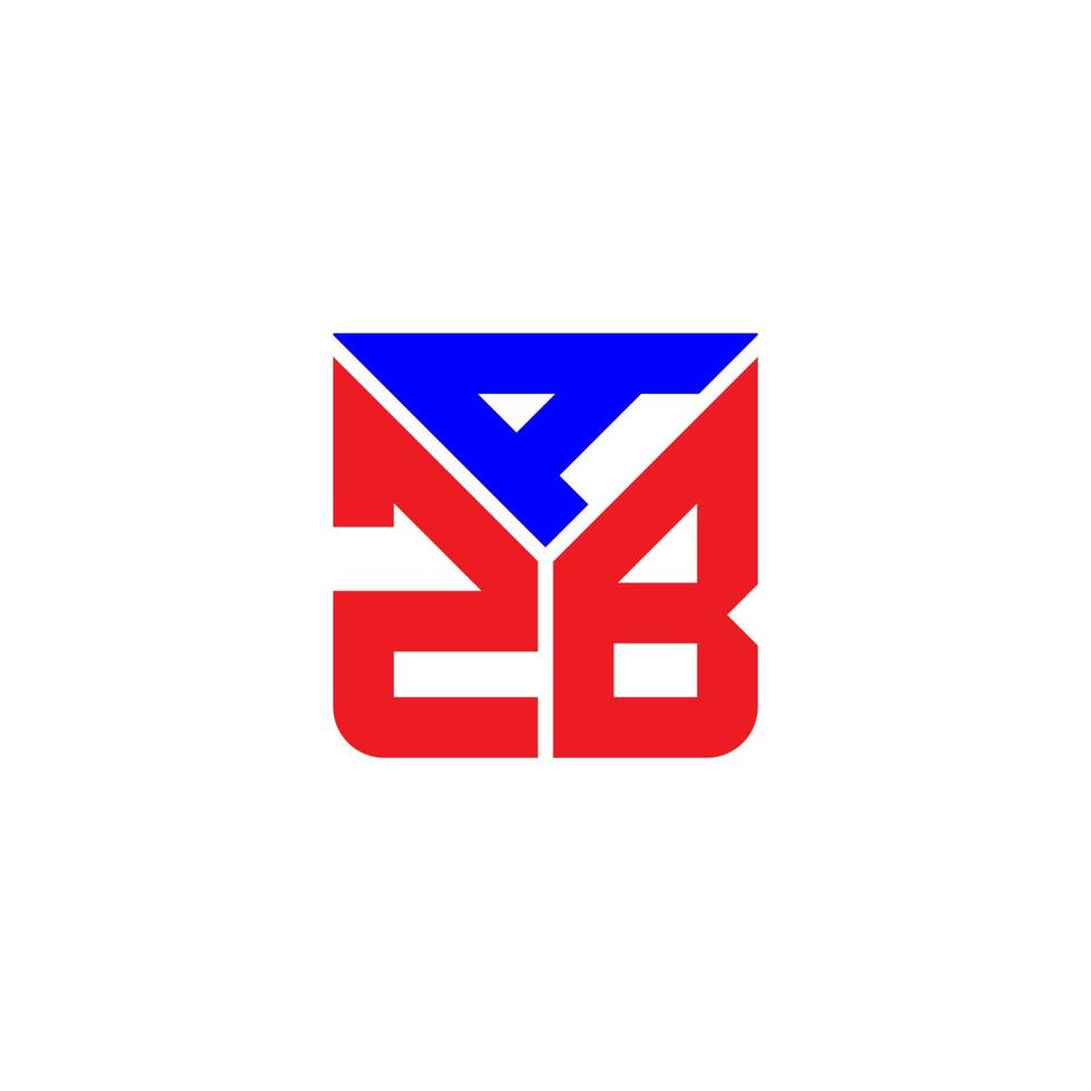création de logo de lettre azb avec graphique vectoriel, logo azb simple et moderne. vecteur