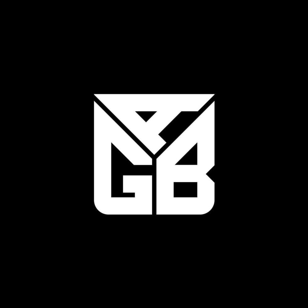 conception créative du logo de lettre agb avec graphique vectoriel, logo simple et moderne agb. vecteur